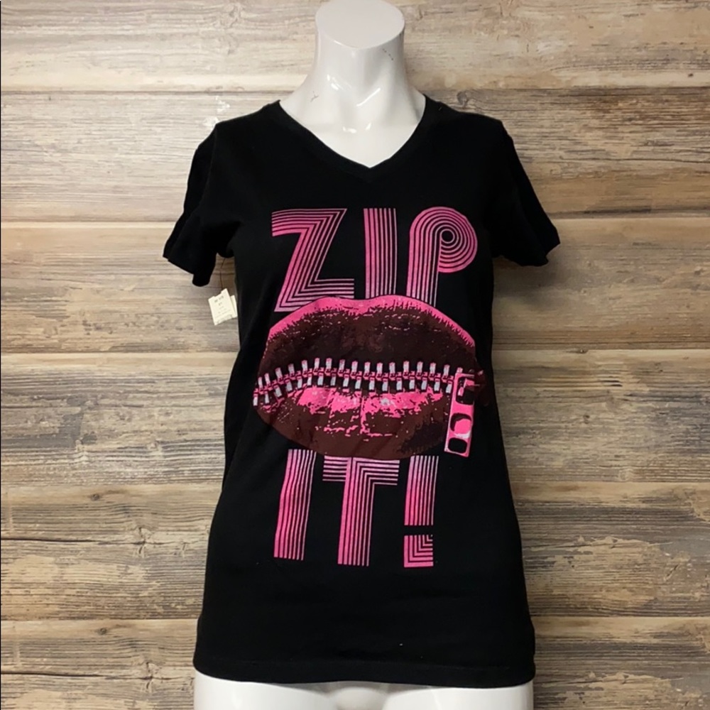 Switchblade Stiletto Women's Zip It Tee NWT G4